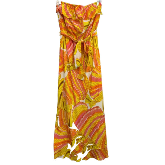 Dress Casual Maxi By Trina Turk In Orange & Pink, Size: 6