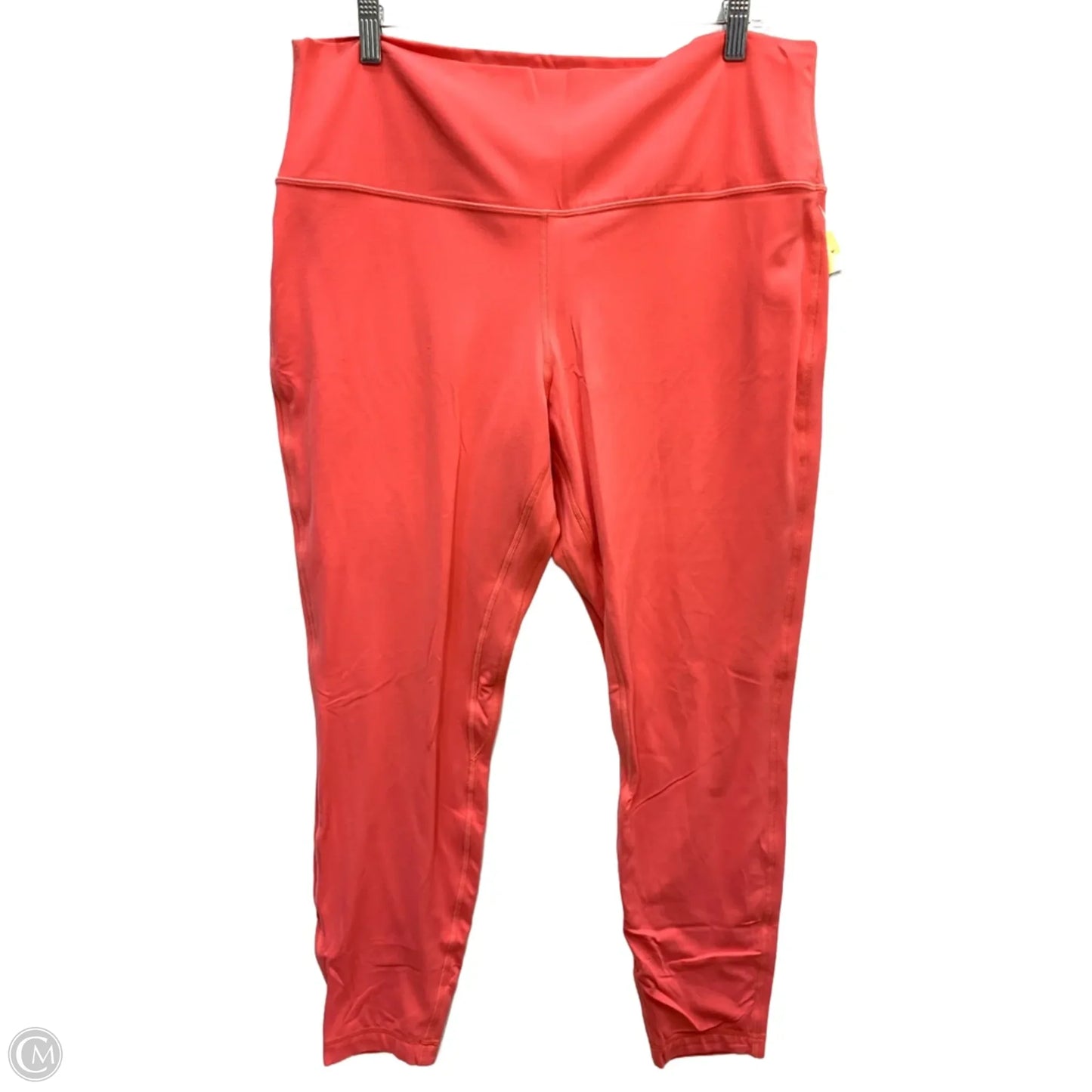 Athletic Leggings By Lululemon In Orange, Size: 18