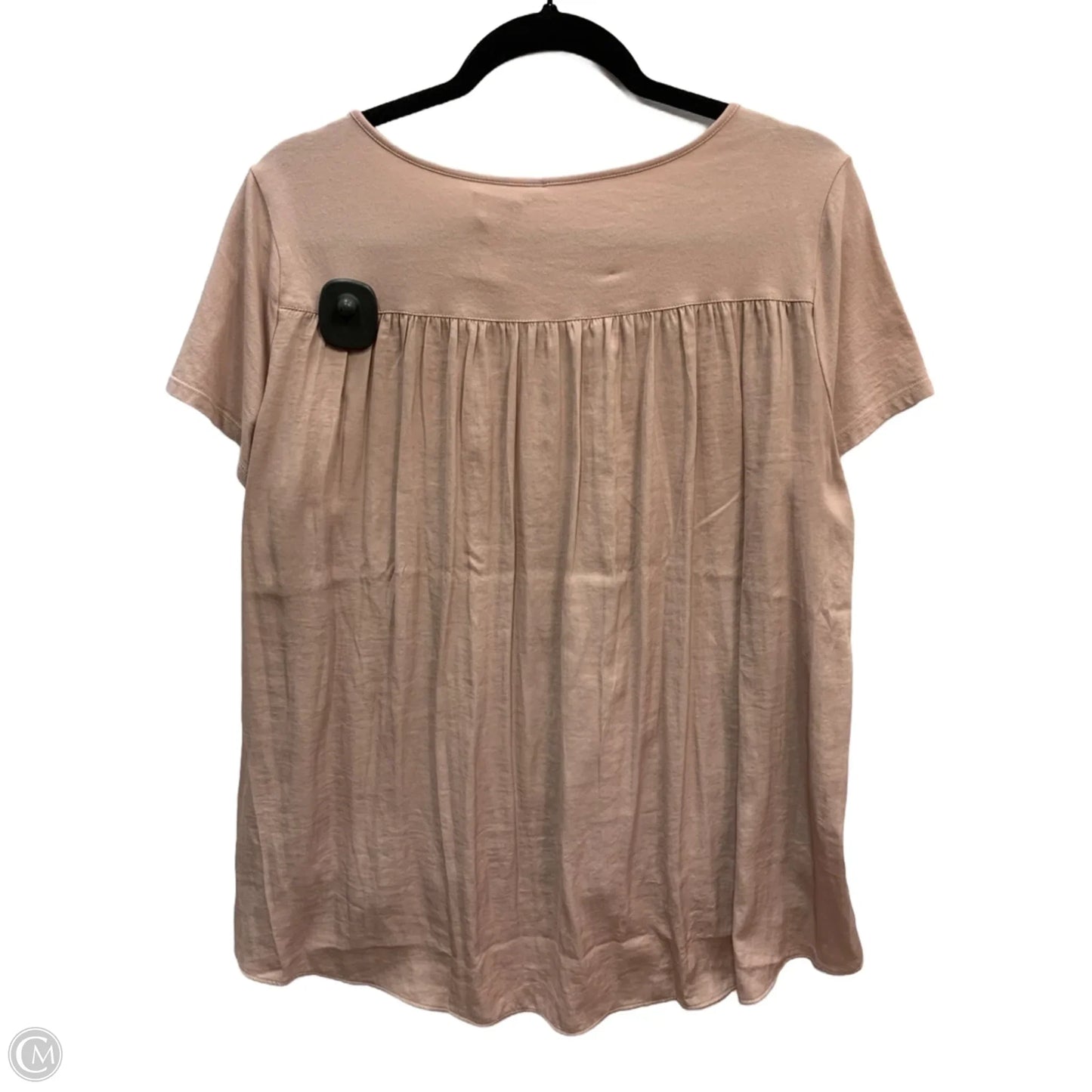 Top Short Sleeve By Loft In Pink, Size: M