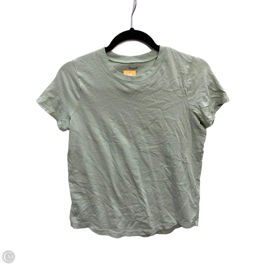 Top Short Sleeve By Madewell In Green, Size: Xs