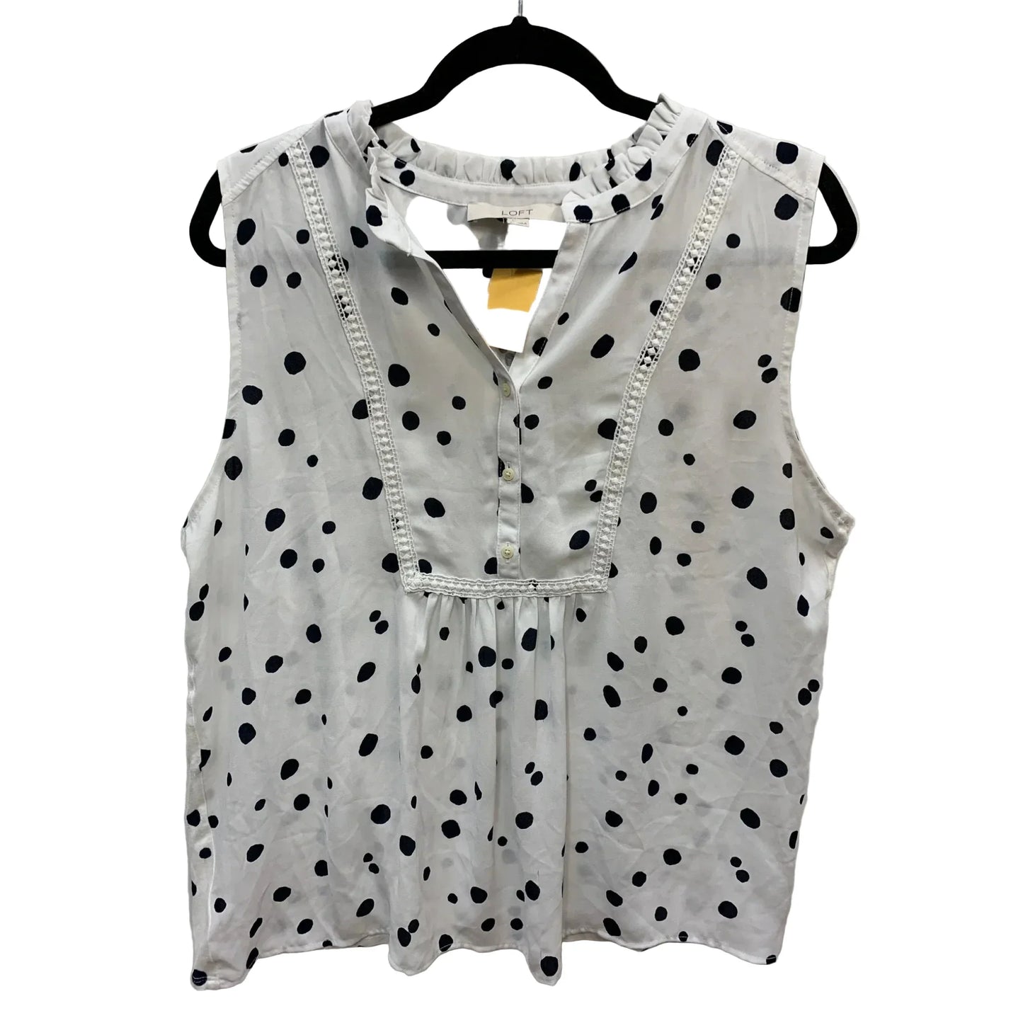 Tank Top By Loft In Polkadot Pattern, Size: L