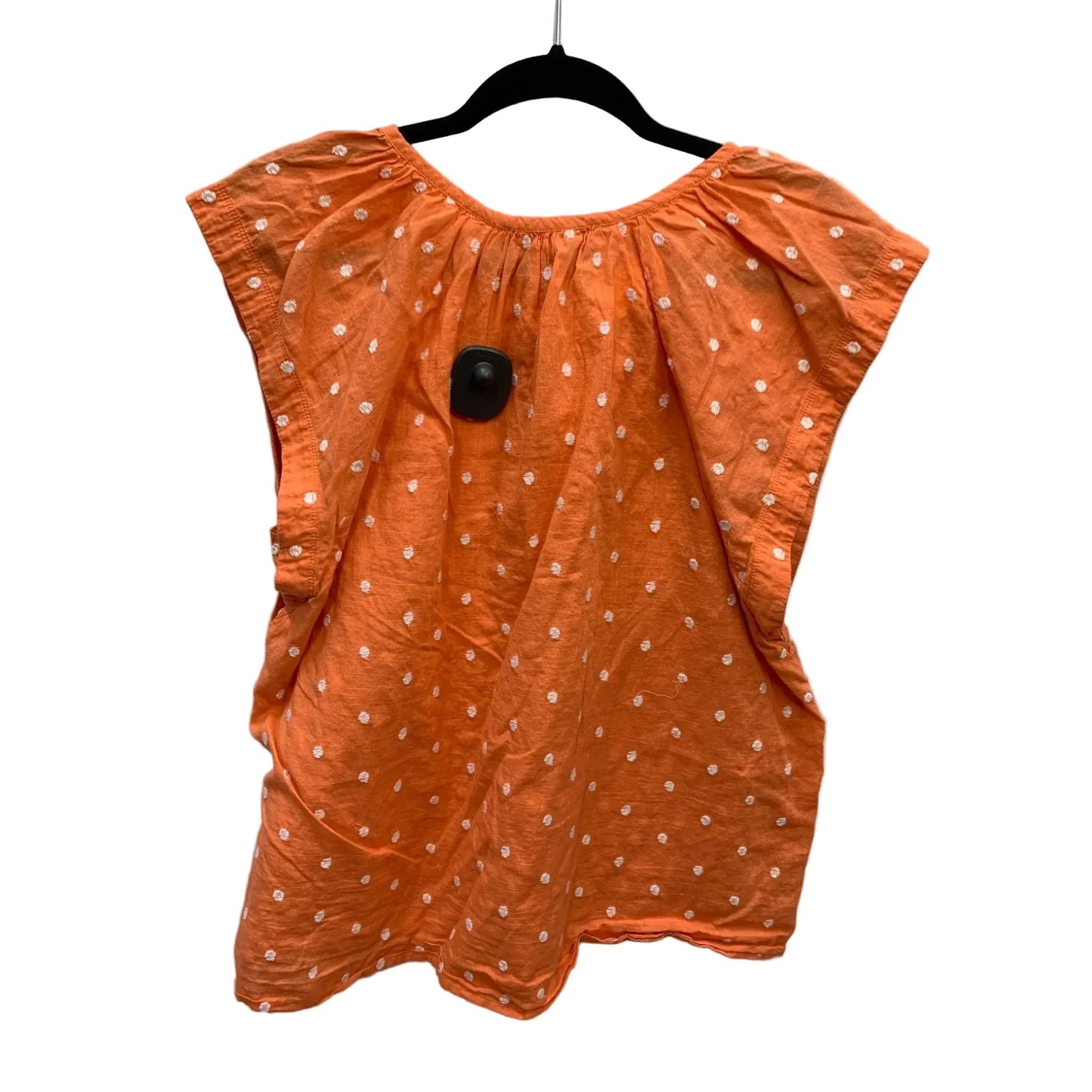 Top Short Sleeve By Loft In Orange, Size: L