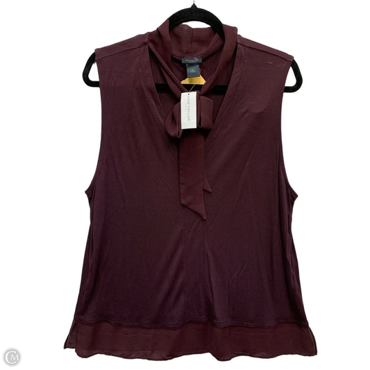 Tank Top By Ann Taylor In Maroon, Size: Xl