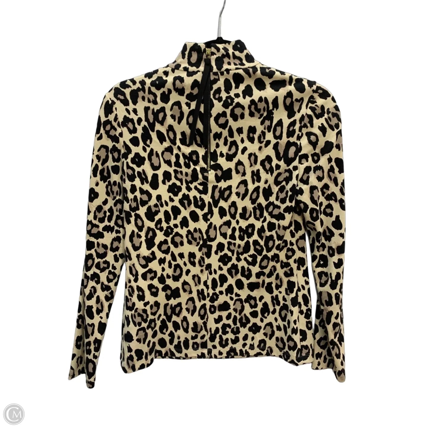 Top Long Sleeve Designer By Kate Spade In Animal Print, Size: Xs