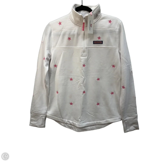 Sweatshirt Collar By Vineyard Vines In White, Size: Xs