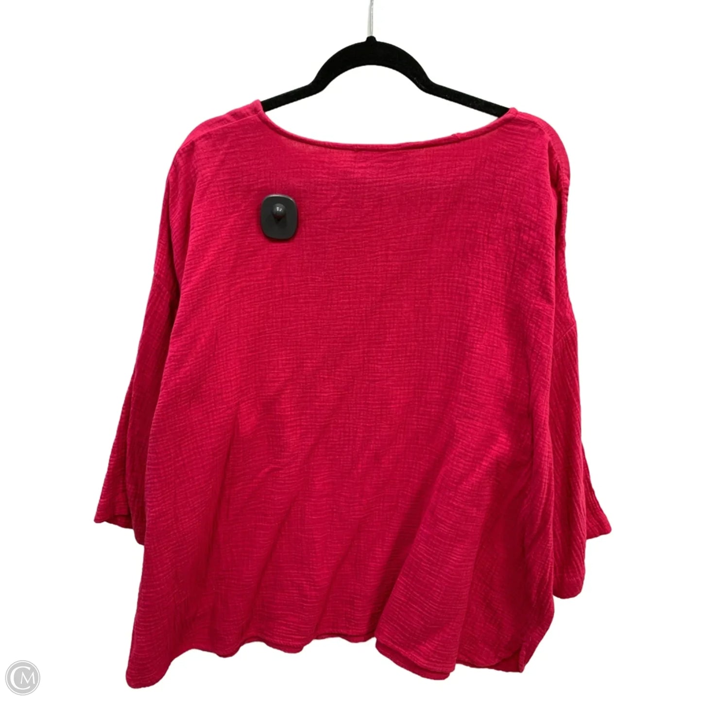 Top Long Sleeve By Jones And Co In Pink, Size: 2x