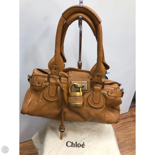 Handbag Luxury Designer By Chloe, Size: Large
