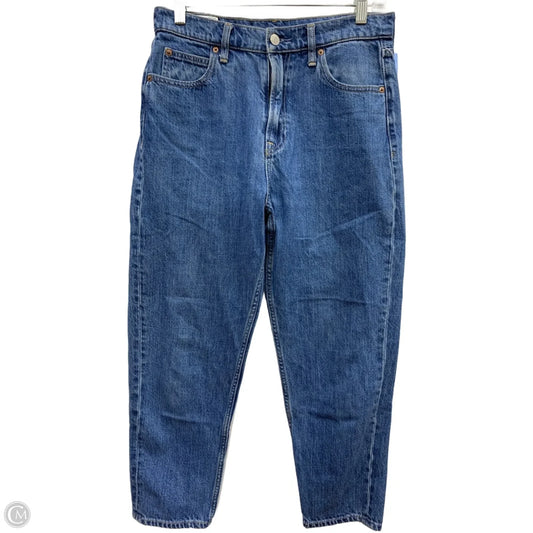 Jeans Straight By Gap In Blue Denim, Size: 6p