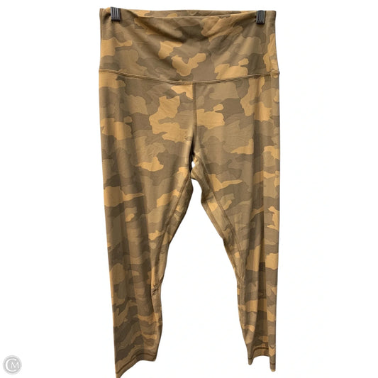 Athletic Leggings By Lululemon In Camouflage Print, Size: 10