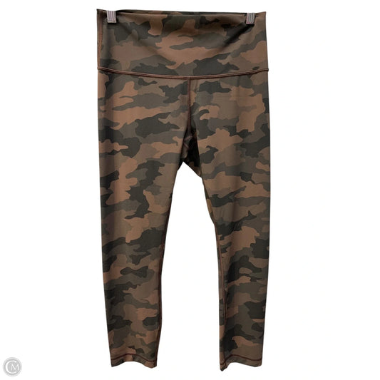Athletic Leggings By Lululemon In Camouflage Print, Size: 8