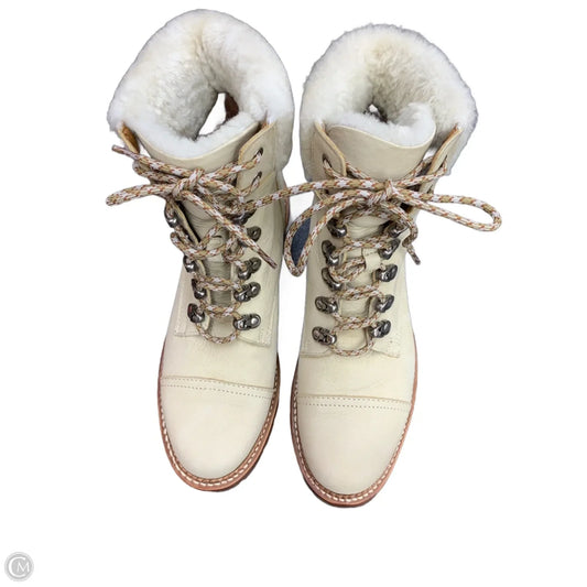 Boots Designer By Frye In Cream, Size: 9