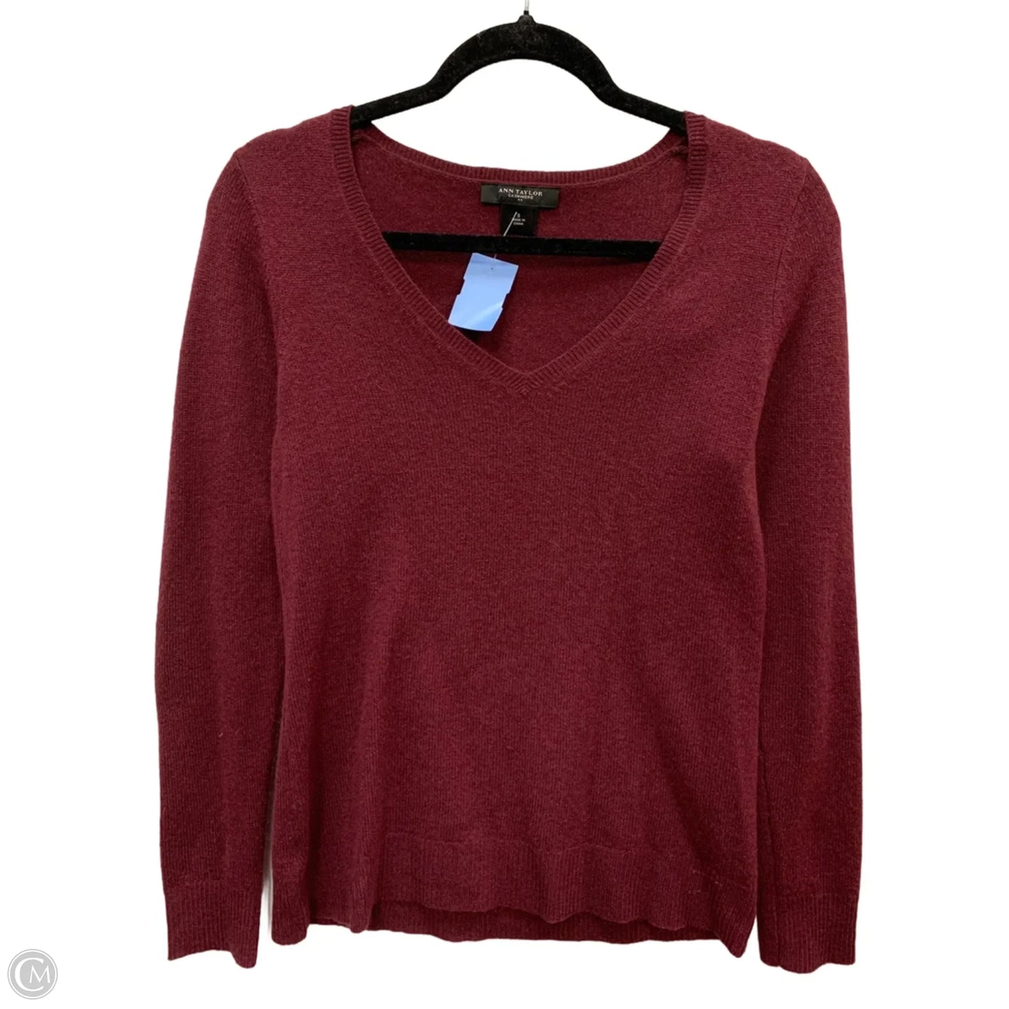 Sweater Cashmere By Ann Taylor In Maroon, Size: S