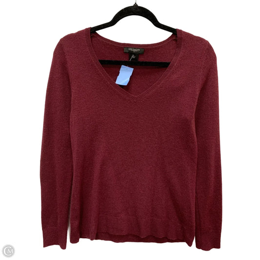 Sweater Cashmere By Ann Taylor In Maroon, Size: S