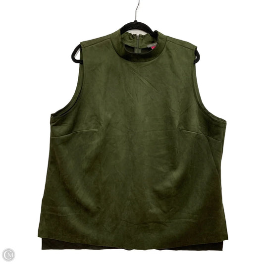 Top Sleeveless By Vince Camuto In Green, Size: 3x