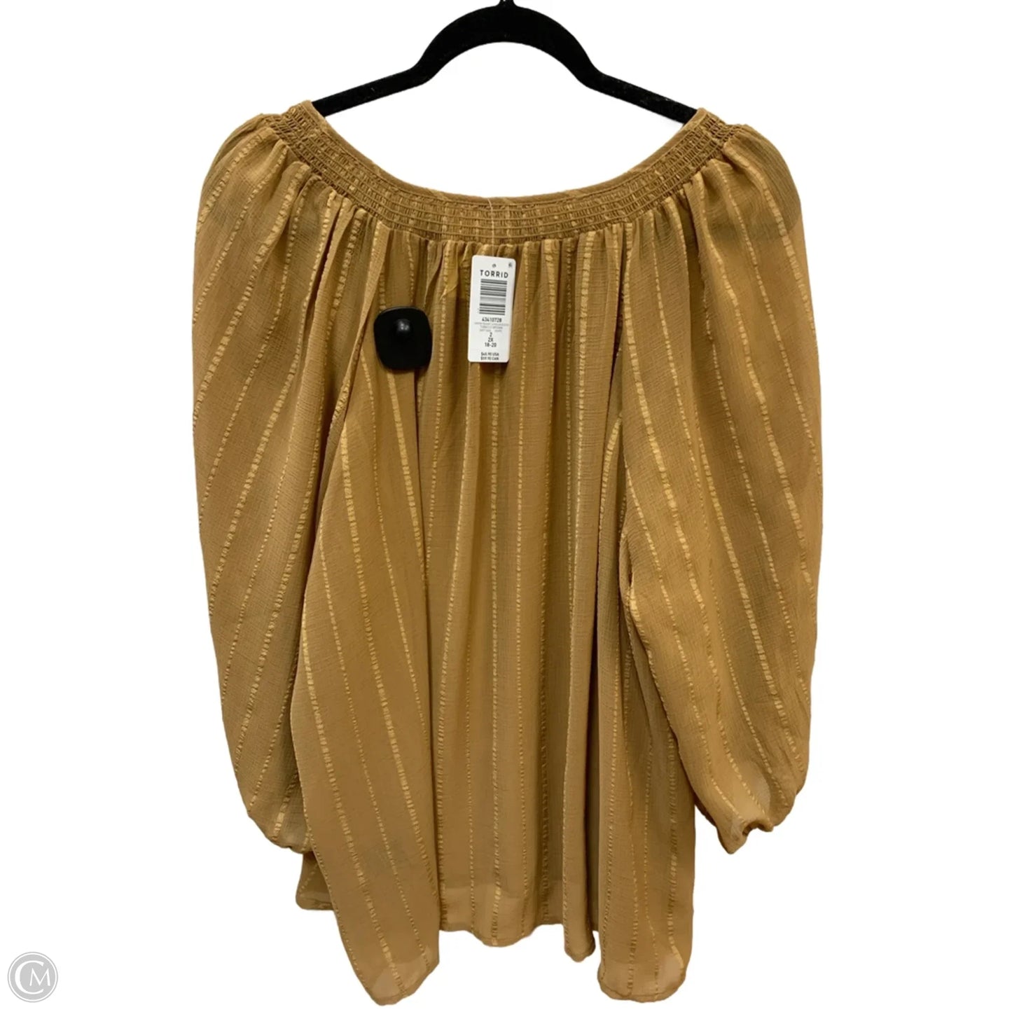 Top Long Sleeve By Torrid In Tan, Size: 2x