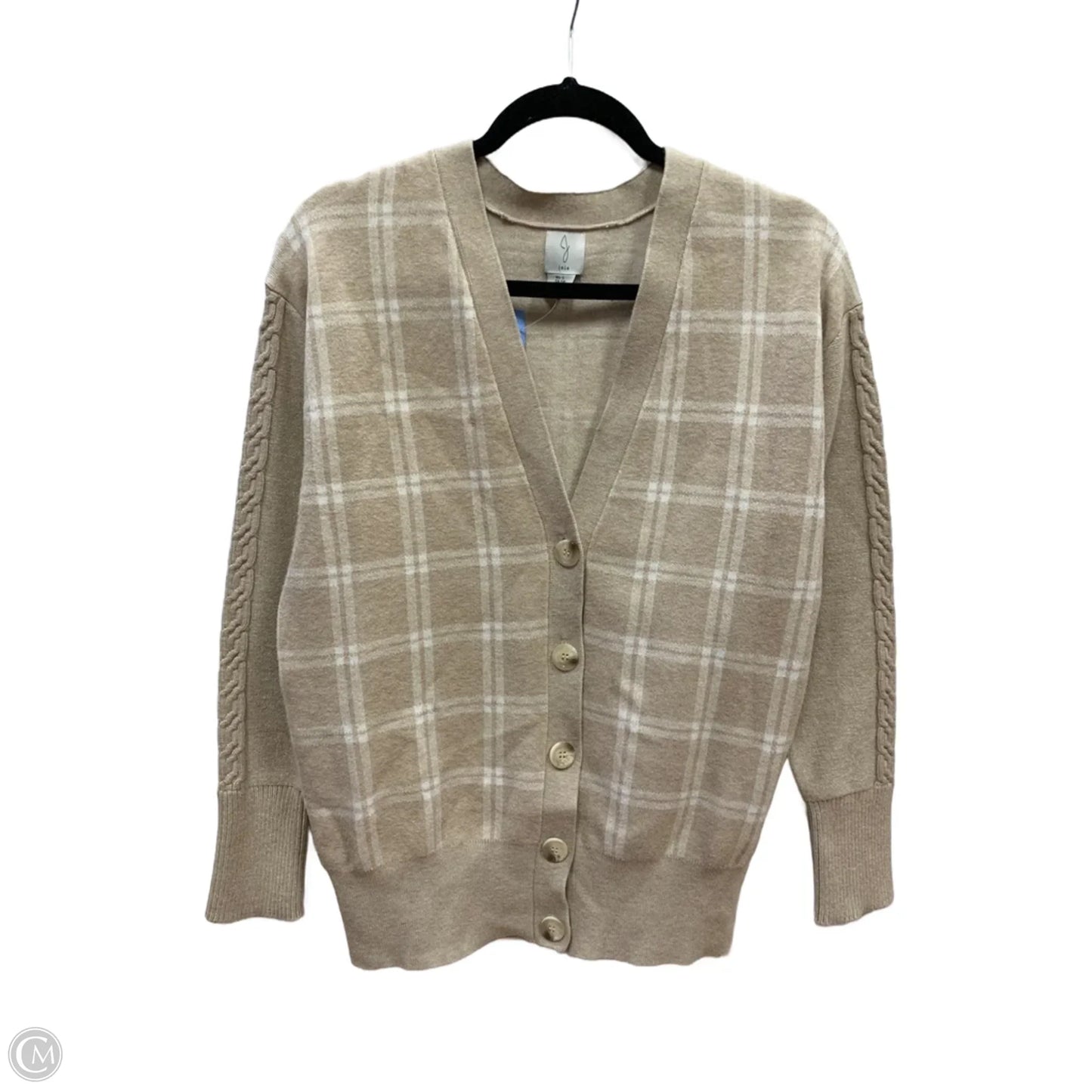 Sweater Cardigan By Joie In Tan, Size: S