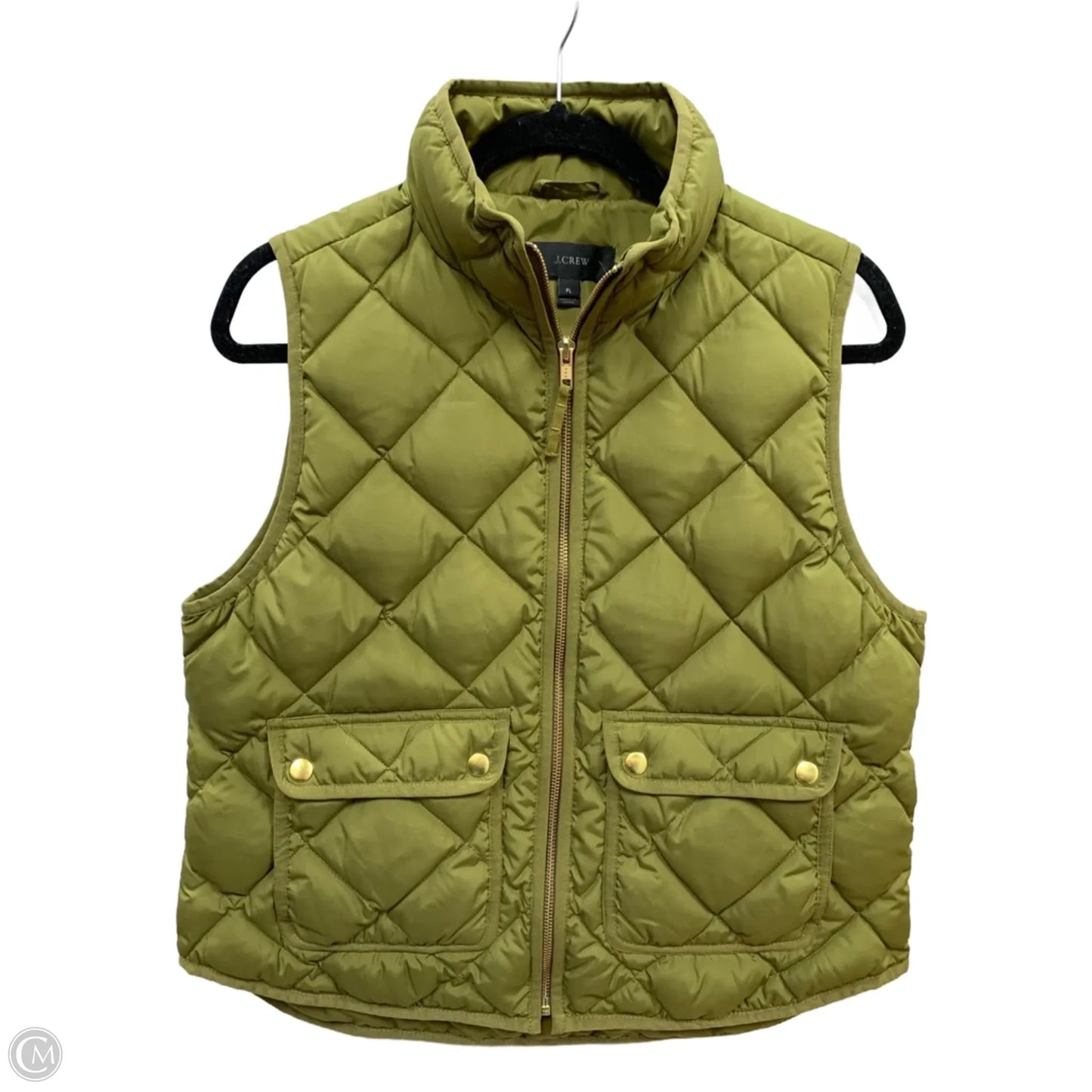 Vest Puffer & Quilted By J. Crew In Green, Size: Lp