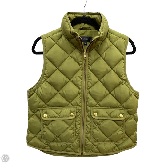 Vest Puffer & Quilted By J. Crew In Green, Size: Lp