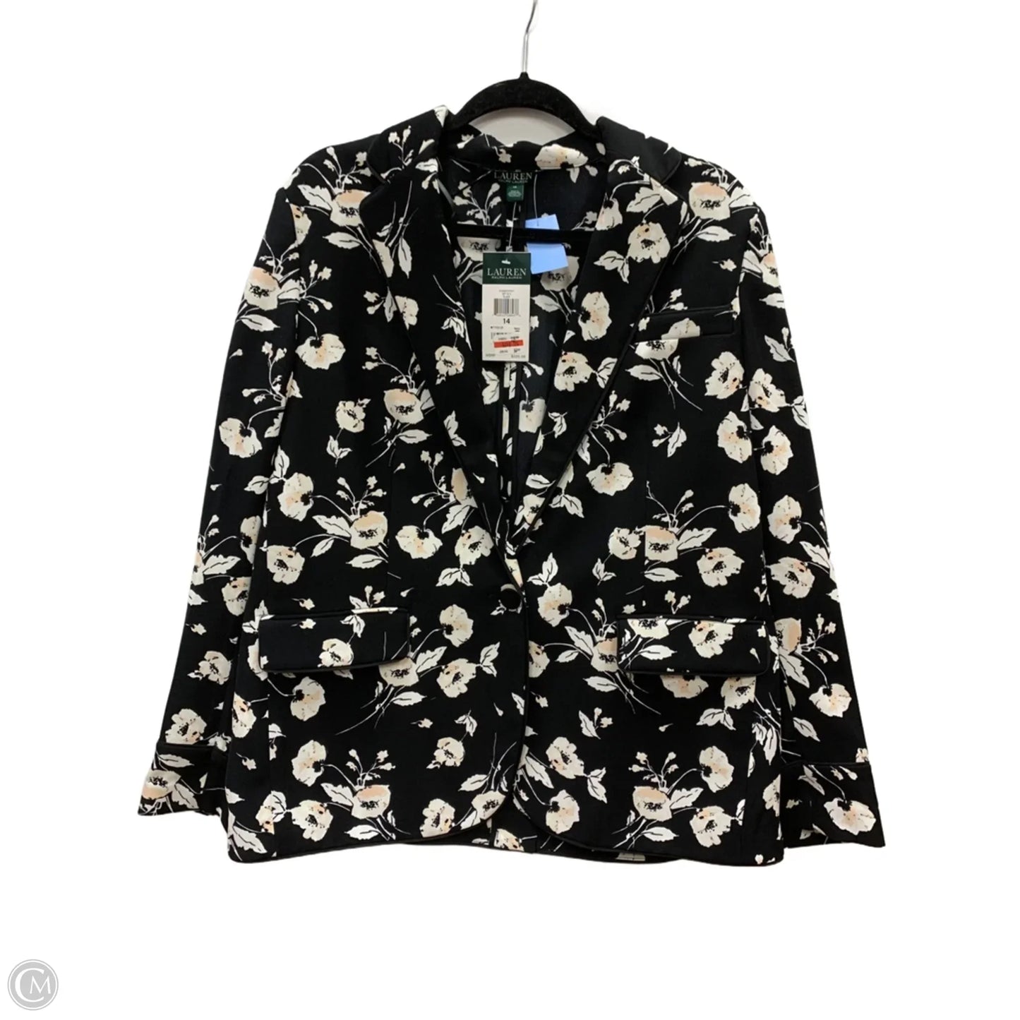 Blazer By Lauren By Ralph Lauren In Black, Size: 14