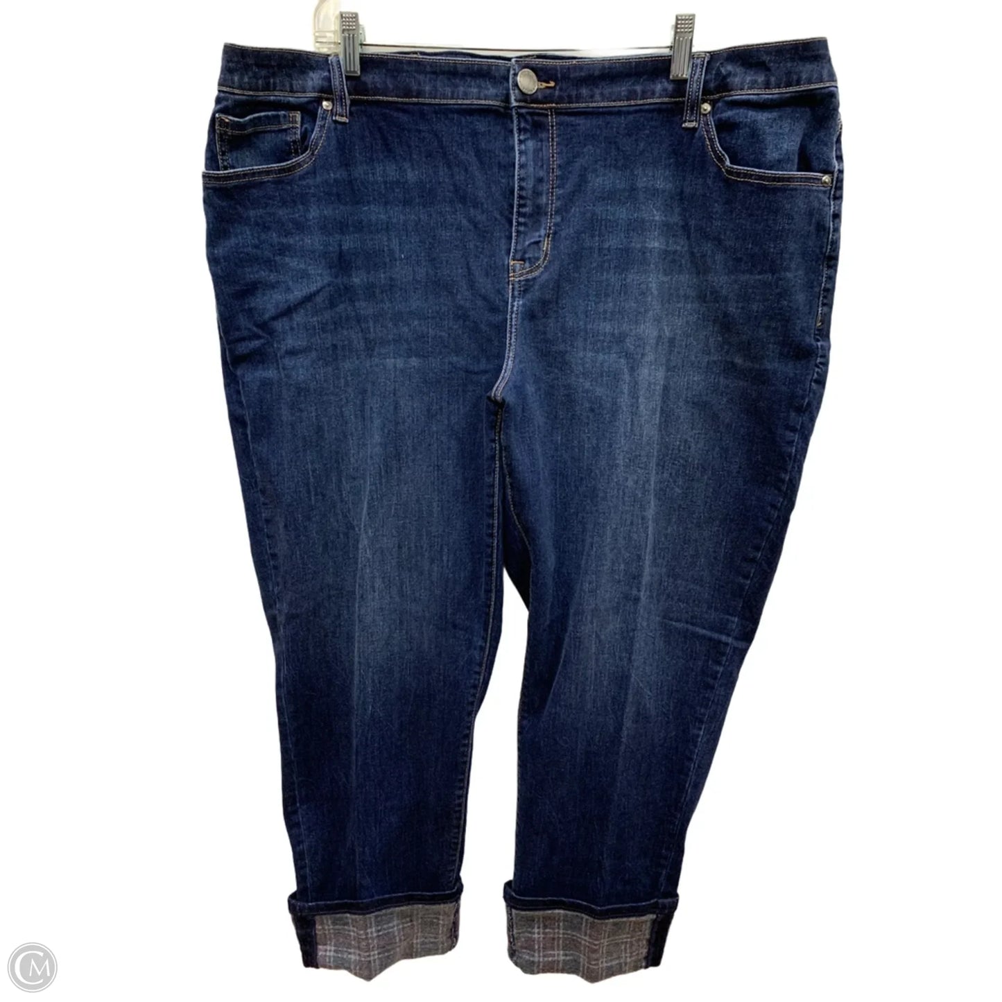 Jeans Straight By Lane Bryant In Blue Denim, Size: 22