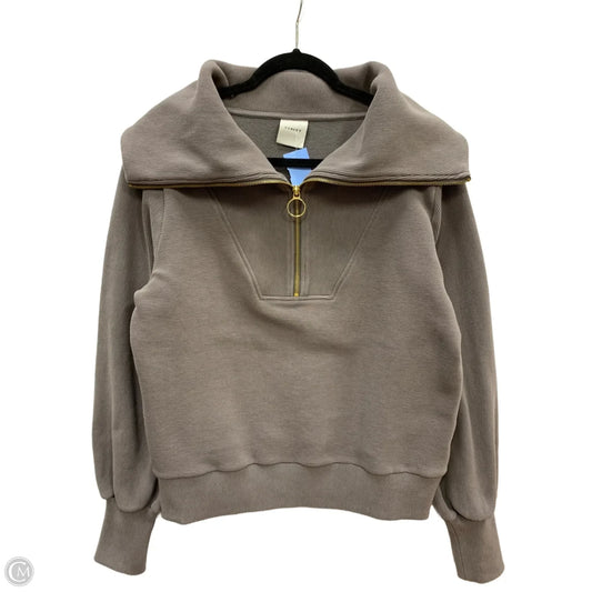 Sweatshirt Collar By Varley In Grey, Size: S