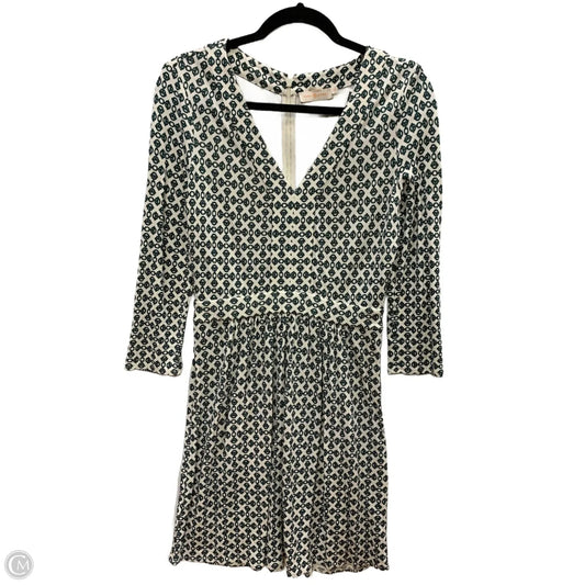 Dress Designer By Tory Burch In Green & White, Size: S