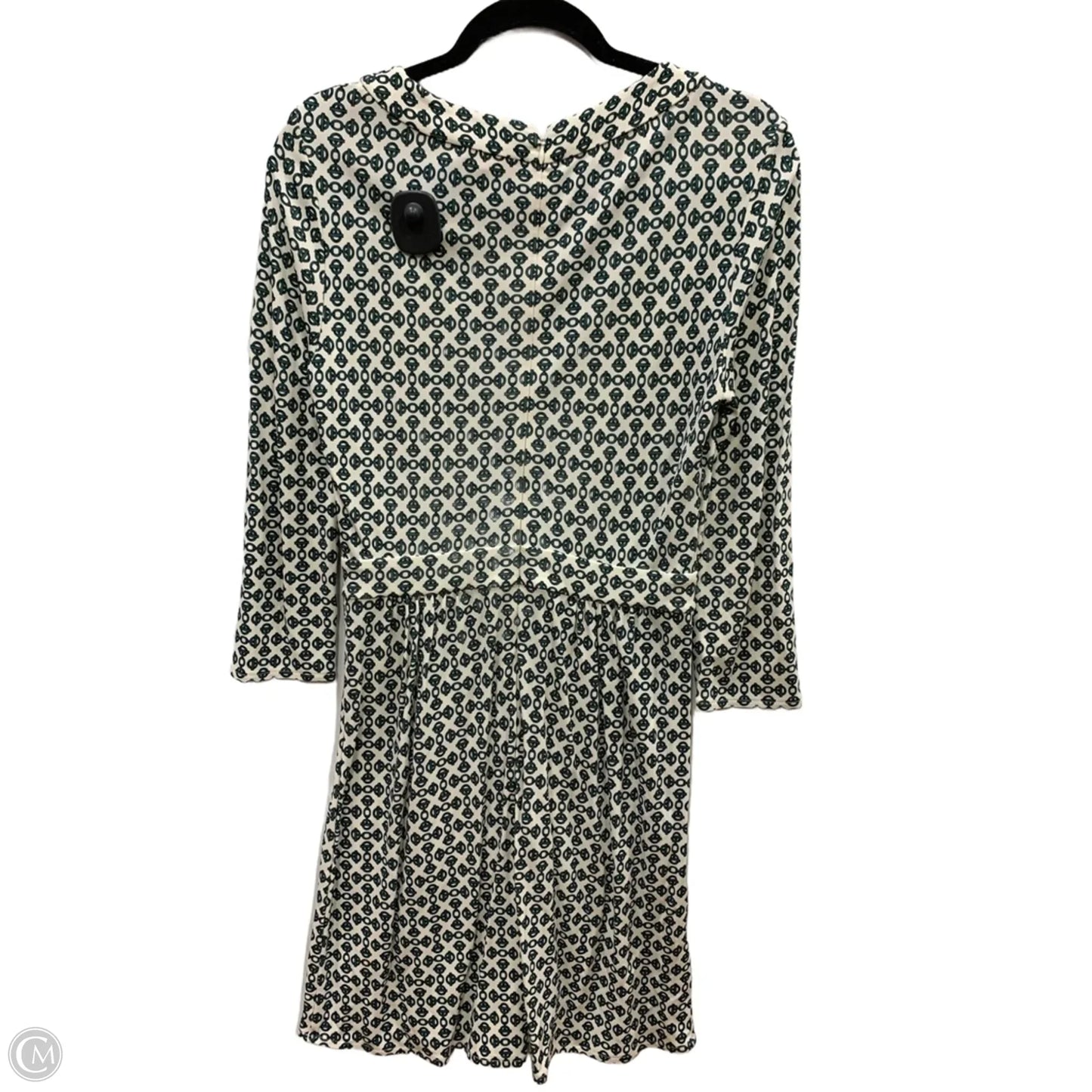 Dress Designer By Tory Burch In Green & White, Size: S