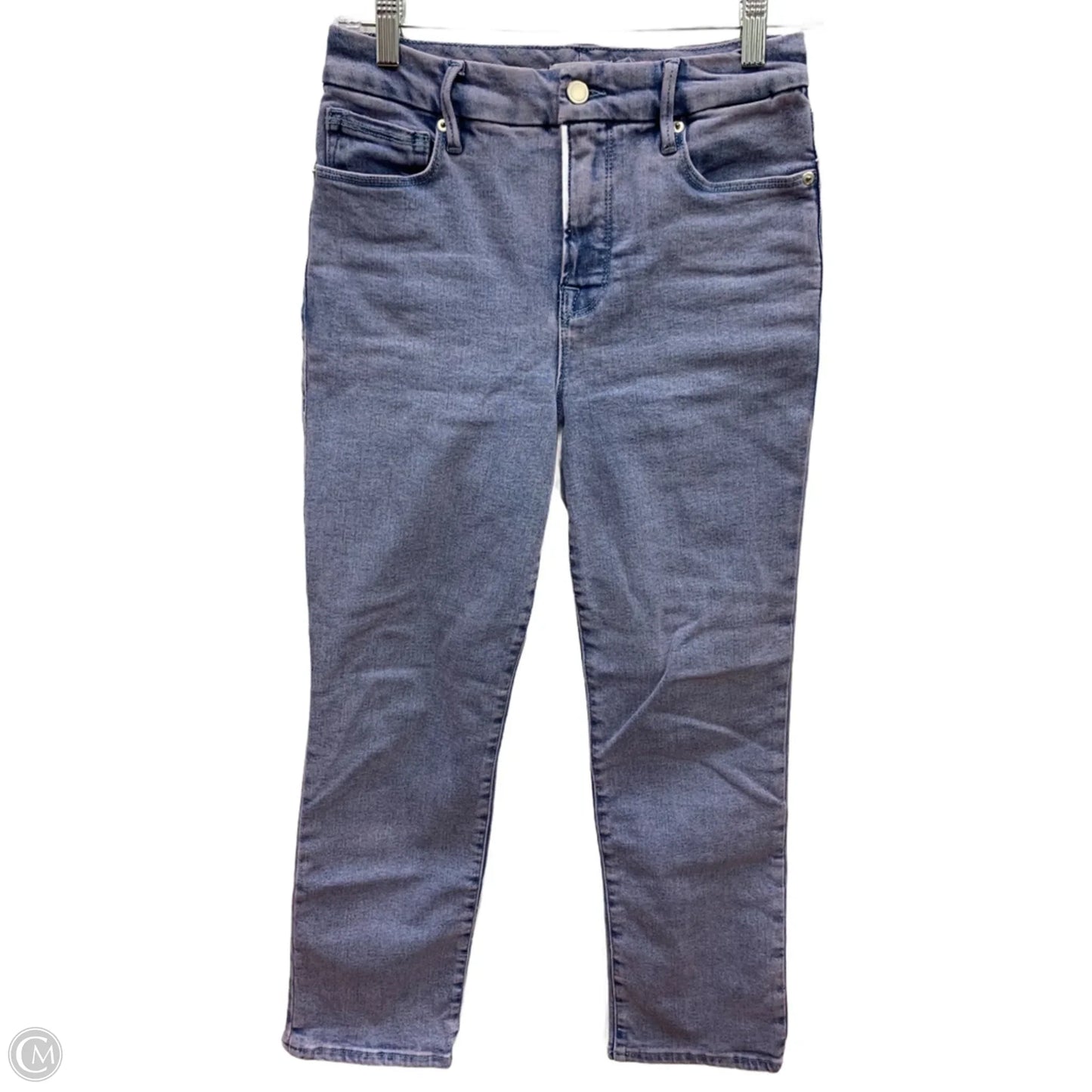 Jeans Straight By Good American In Blue Denim, Size: 2