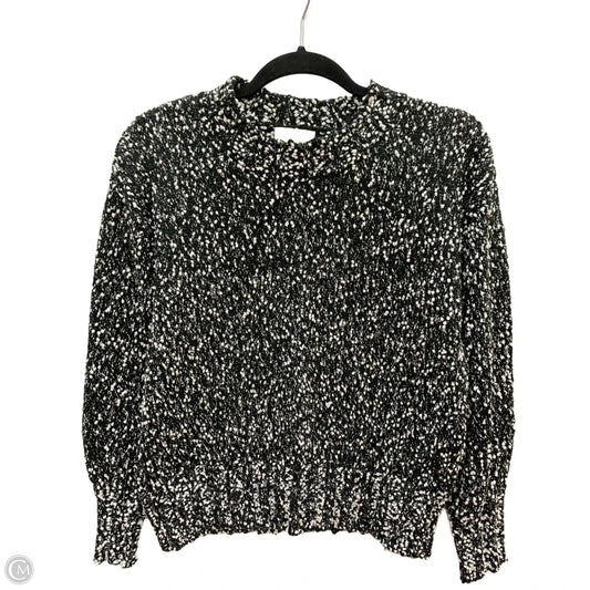 Sweater By Loft In Black & White, Size: M