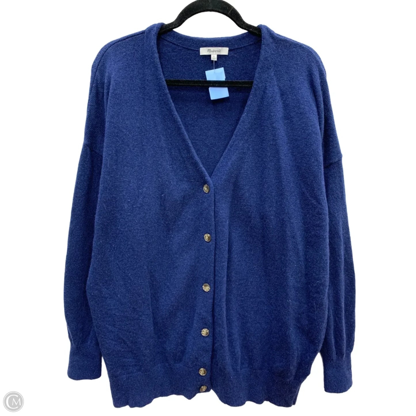 Sweater Cardigan By Madewell In Blue, Size: Xl
