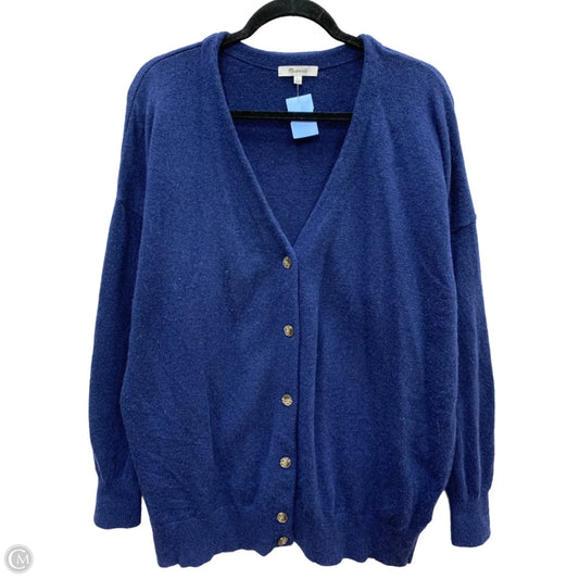 Sweater Cardigan By Madewell In Blue, Size: Xl