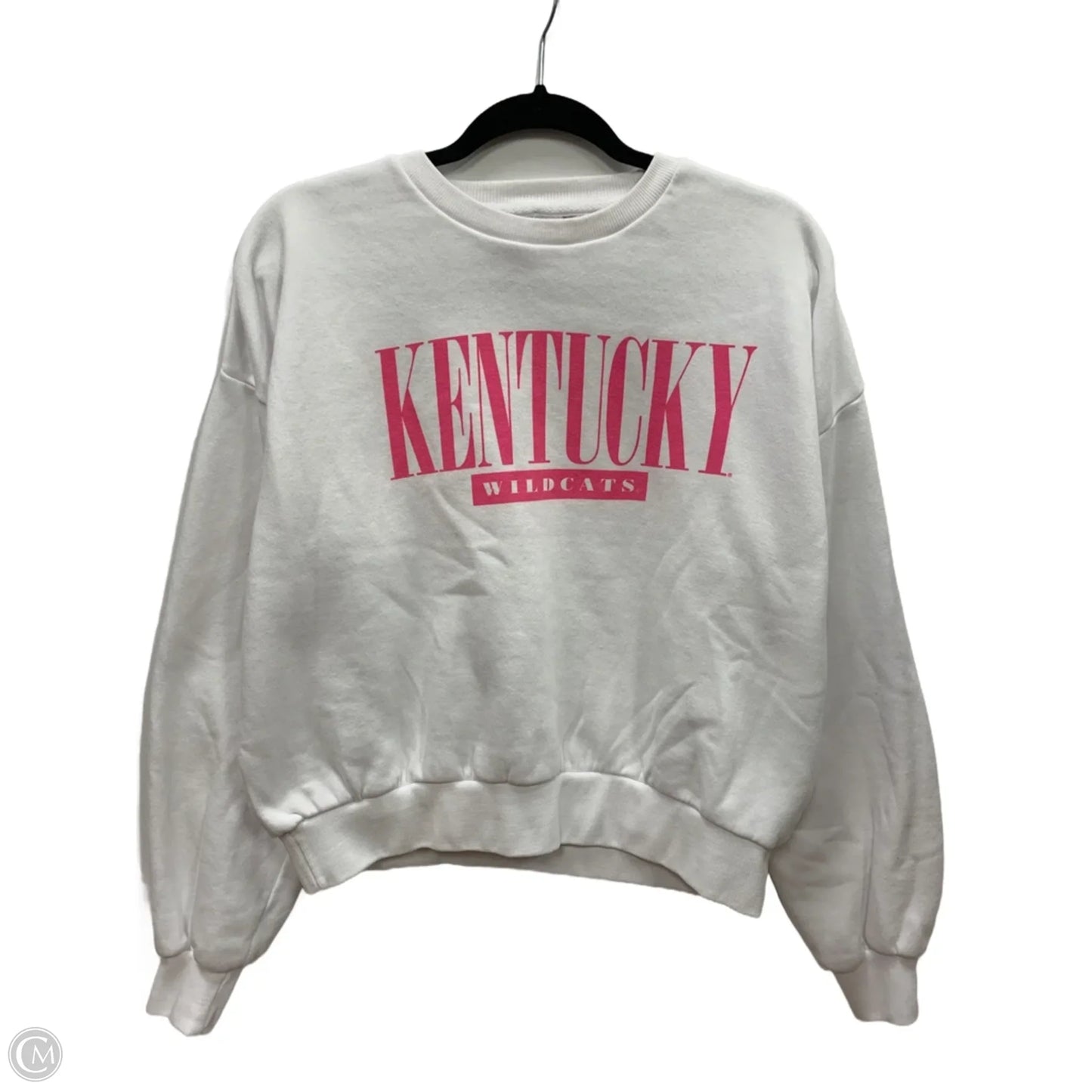 Sweatshirt Crewneck By Pressbox In White, Size: S
