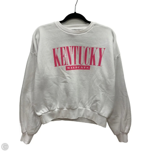 Sweatshirt Crewneck By Pressbox In White, Size: S