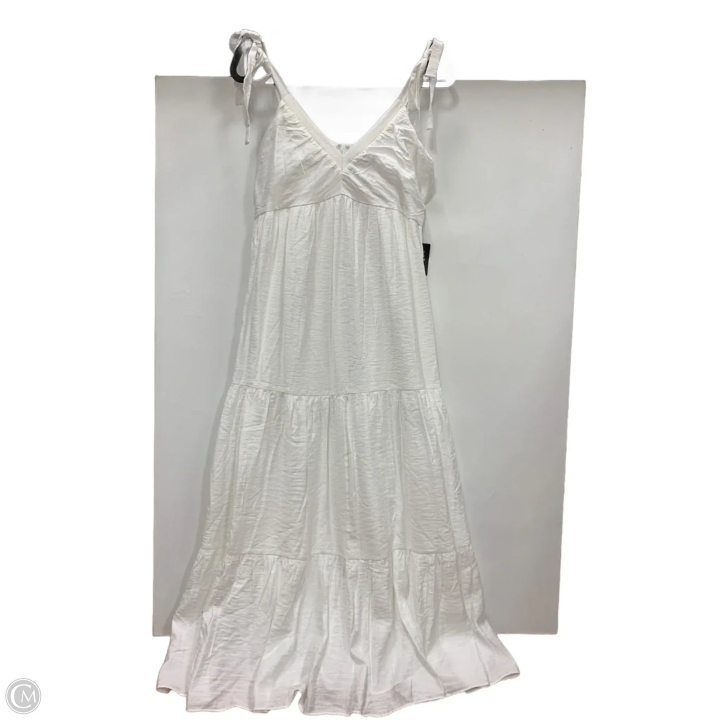 Dress Casual Maxi By Express In White, Size: L