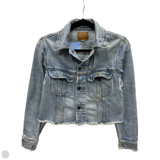 Jacket Denim By American Eagle In Blue Denim, Size: Xs