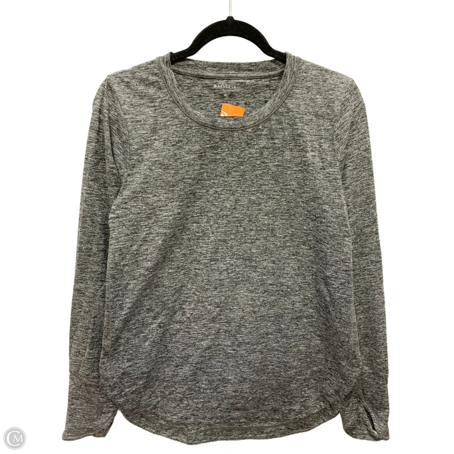 Athletic Top Long Sleeve Crewneck By Athleta In Grey, Size: M