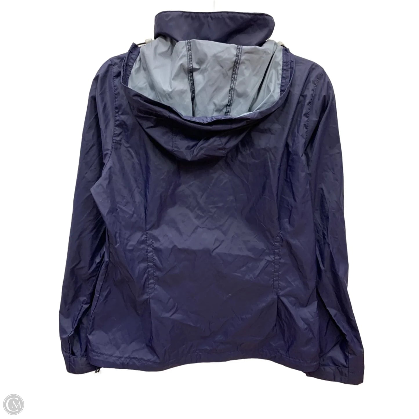 Jacket Windbreaker By Columbia In Blue, Size: M