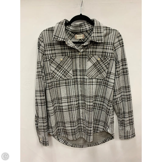 Jacket Shirt By Altard State In Grey, Size: S