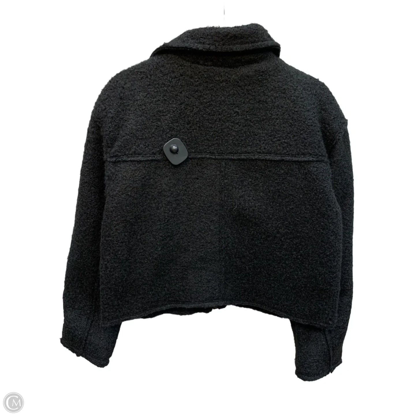 Jacket Faux Fur & Sherpa By Clothes Mentor In Black, Size: S