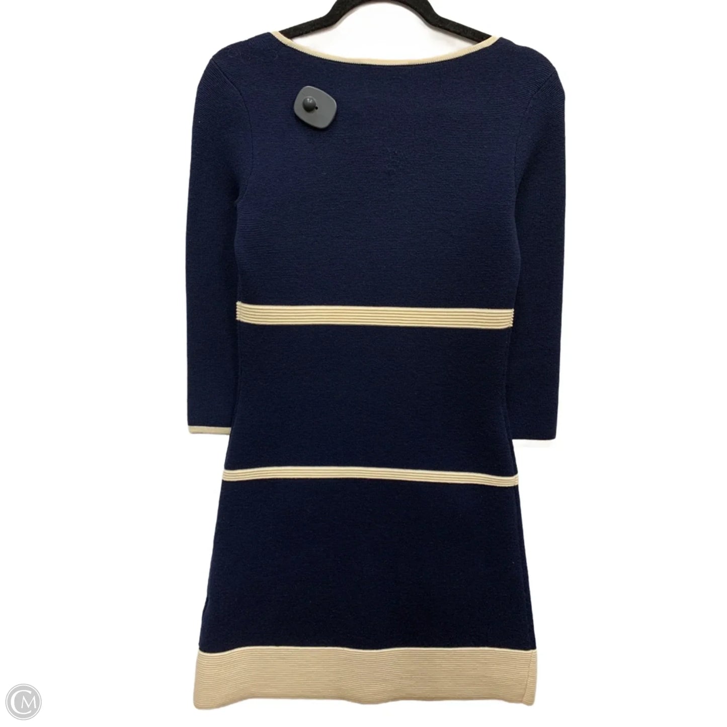 Dress Designer By Kate Spade In Blue & Cream, Size: Xs