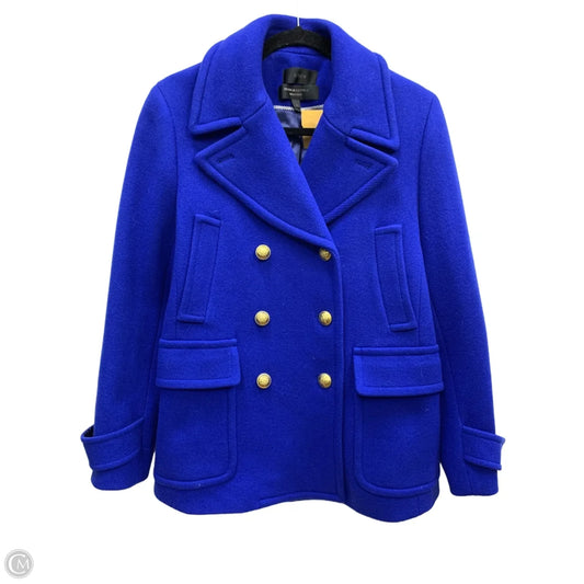 Coat Peacoat By J. Crew In Blue, Size: 10