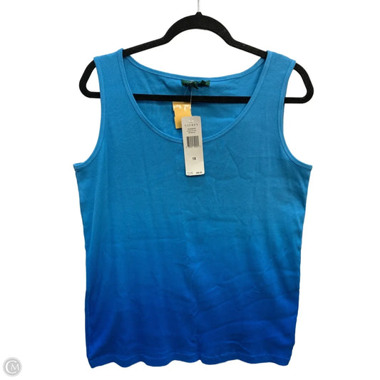 Tank Top By Lauren By Ralph Lauren In Blue, Size: 1x