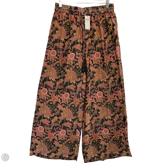 Pants Wide Leg By Chelsea And Theodore In Black & Pink, Size: S