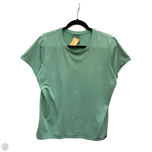 Athletic Top Short Sleeve By Patagonia In Green, Size: L