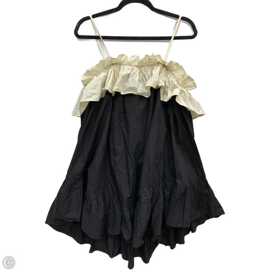 Dress Casual Short By Anthropologie In Black & Cream, Size: M