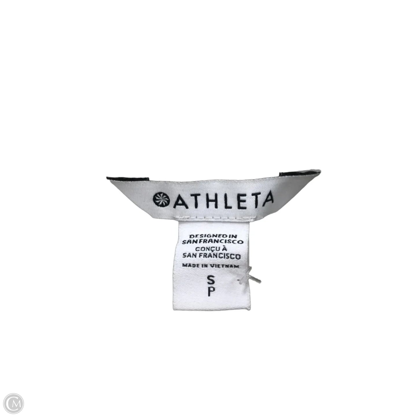 Sweatshirt Hoodie By Athleta In Grey & White, Size: S