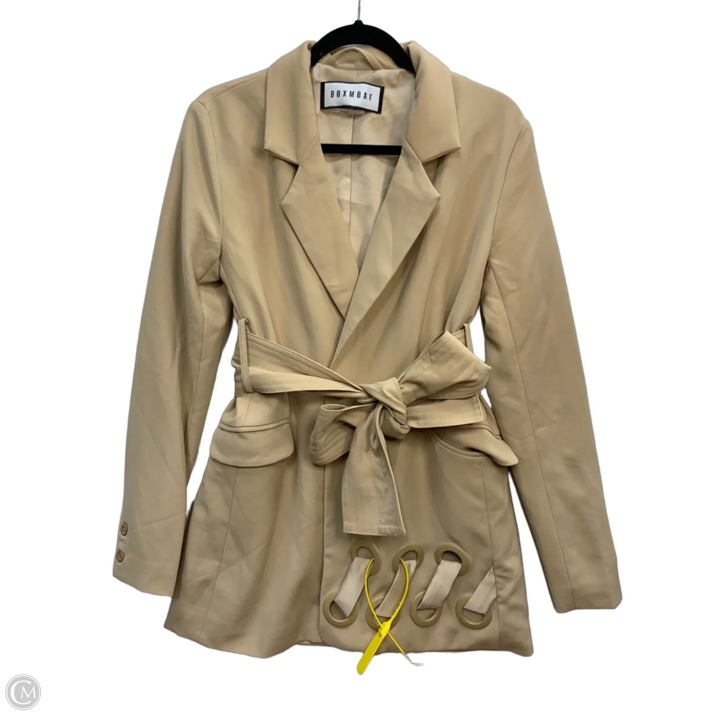 Coat Trench Coat By Clothes Mentor In Tan, Size: 8