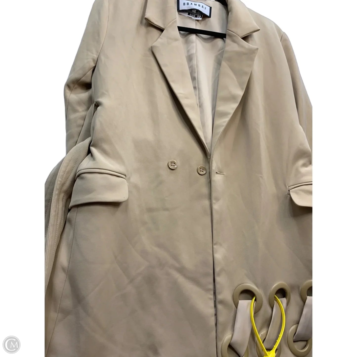 Coat Trench Coat By Clothes Mentor In Tan, Size: 8