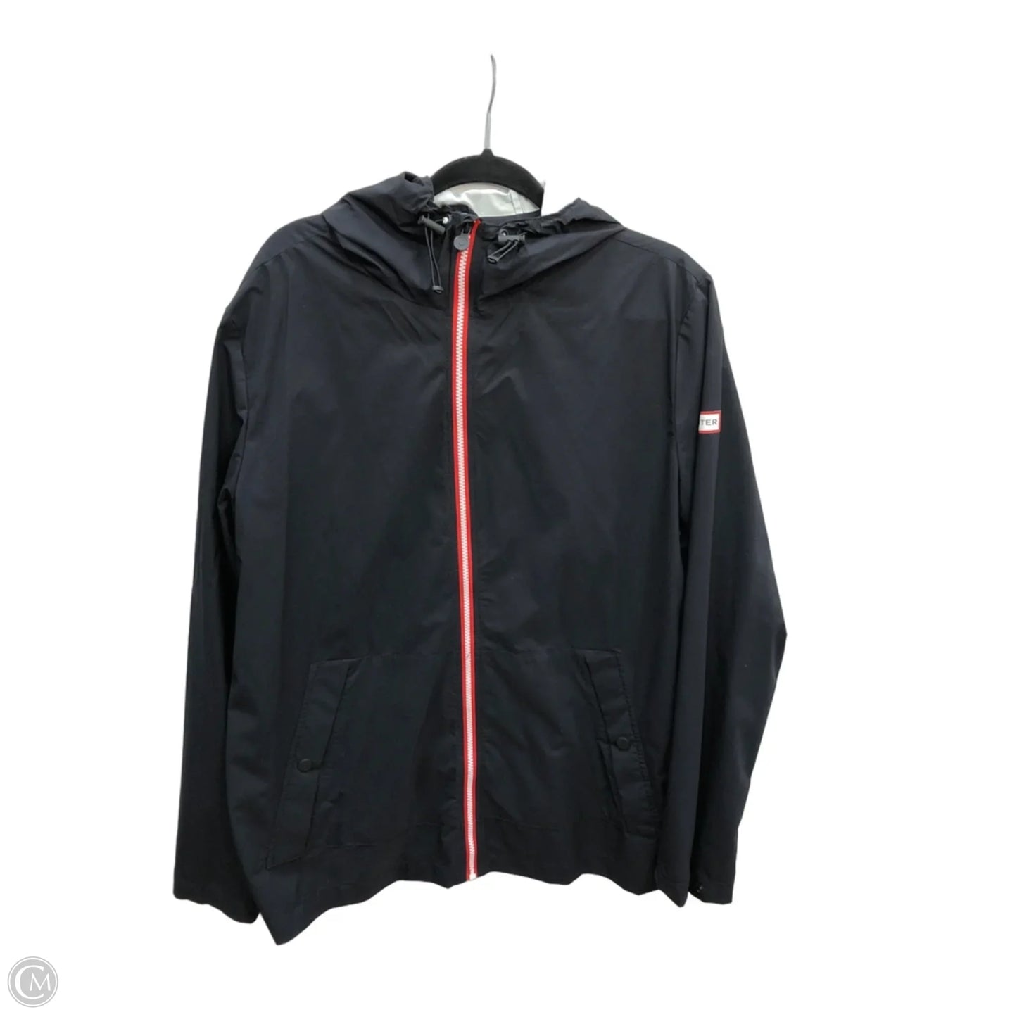 Coat Raincoat By Hunter In Black, Size: M