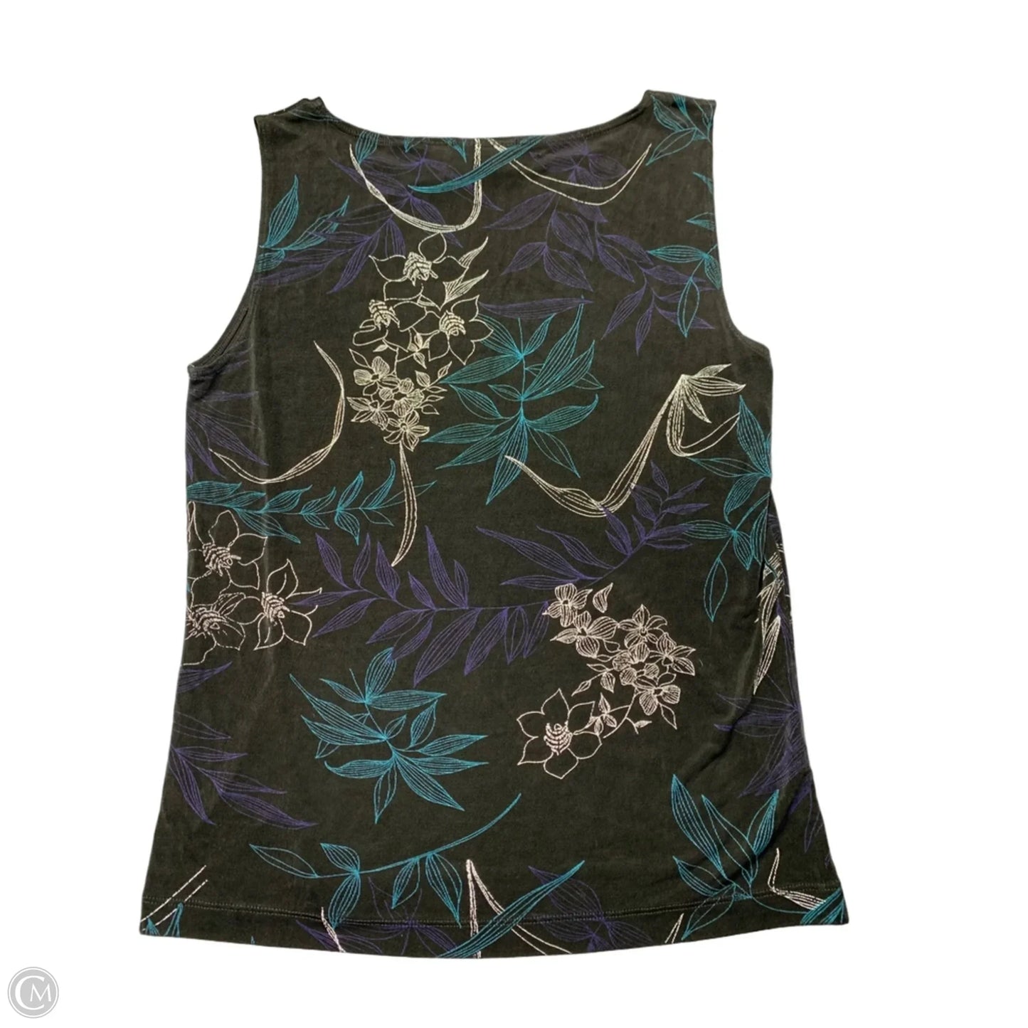 Tank Top By Chicos In Black & Blue, Size: 12
